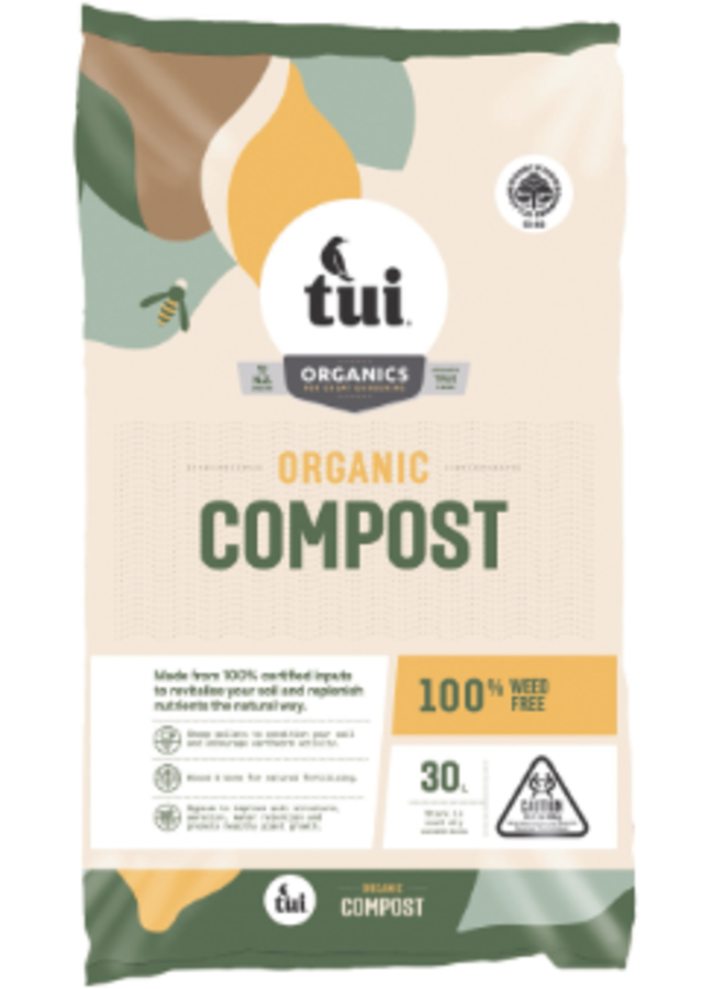 Tui Organic Compost - Biogro Certified
